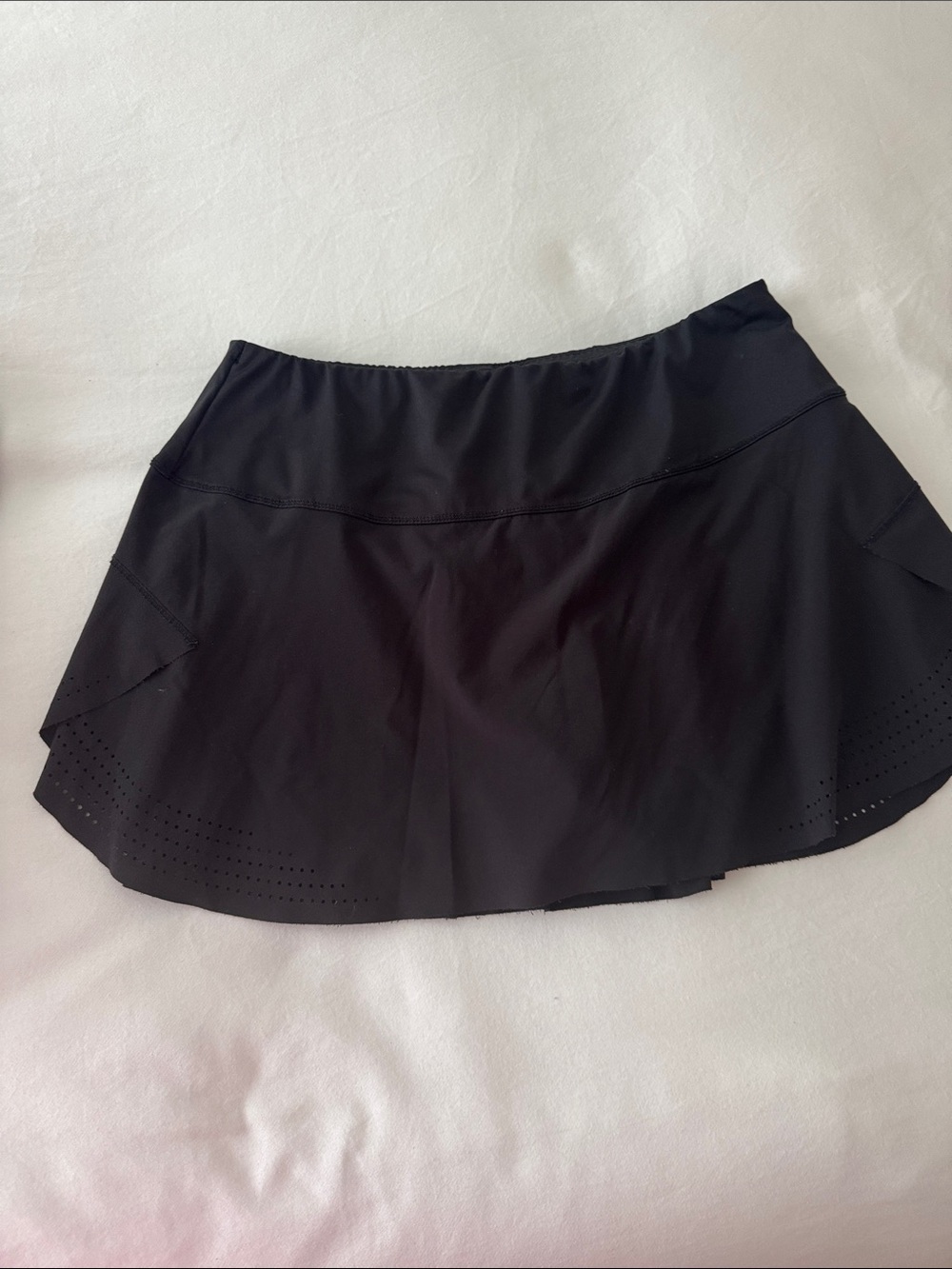 Lucky in Love Black Athletic Tennis Skirt